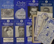 Collection of Chelsea home football programmes to include 1946/47 Arsenal, Blackburn Rovers 1948/