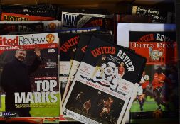 Manchester United Football Programmes from 1950's onwards with more modern issues noted, also a wide