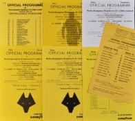 Wolverhampton Wanderers Reserves v Manchester United Football programmes seasons 1968/69, 1990/91,