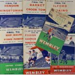 Collection of FA Amateur Cup Finals Football Programmes 1949, 1952, 1953, 1957, 1958, 1959 and 1960.