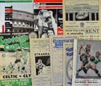 Mixed Football programme selection to include 1955 Scottish Cup Final Celtic v Clyde, 1959 Real