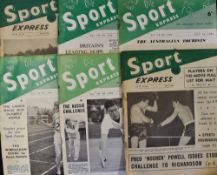 Collection of Sport Express magazines covering the year 1956 with good content of football stories