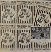 Newcastle United 1953/54 home football programme collection to include Charlton Athletic, Bolton