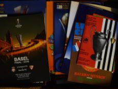 European cup final Football programmes from 1970's onwards, also includes World Cup and World Club