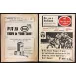 1968 British & Irish Lions Rugby South Africa tour programmes - v Transvaal at Ellis Park, including