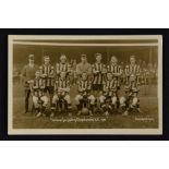 1920 Wolverhampton Wanderers team postcard by Hart. Good.