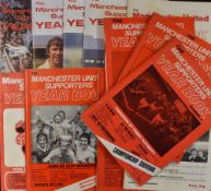 Manchester United Supporters year book nos. 1-12 from 1972 onwards, each book containing photos