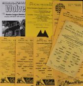 Wolverhampton Wanderers Reserves homes v Barnsley football programmes seasons 1960/61, 1961/62,