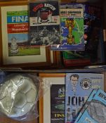 Mixed selection to include 1977 Manchester City multiple autographed leather football signed by