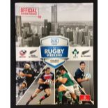 2016 Ireland v New Zealand Rugby Weekend programme - at Chicago, Irish won 40-29 in their first