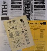 1971/72 Wolverhampton Wanderers Youth v Stoke City Youth Football Programme 1971/72, 1980/81, 1981/