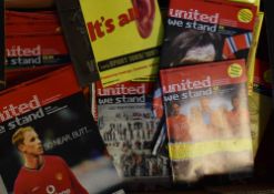 Manchester United magazines "United We Stand" presenting an independent view of the club. Many