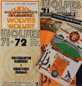 Wolverhampton Wanderers home friendly Football Programmes to include 1954/55 First Vienna, Maccabi