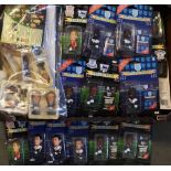 Selection of Corinthian Football Figures appear mostly in bubble packs, plus a set of Match of the