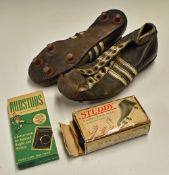 1955 Adidas Football Boots first boots sold in Africa (see Soccer Laduma), with studs to bottom