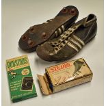 1955 Adidas Football Boots first boots sold in Africa (see Soccer Laduma), with studs to bottom