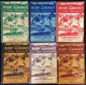 Rugby Almanack of New Zealand books from the 1940/50/60's (6) - including years 1947, 1954, 1957,