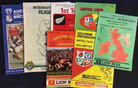 7x 1983 British & Irish Lions Rugby New Zealand tour programmes - v Wanganui, v Wellington, v