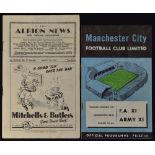 1947/48 West Bromwich Albion v Chesterfield Div. 2 Football Programme 1949/50 West Bromwich Albion v