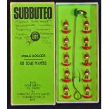 Subbuteo - 00 scale red shirts and white shorts - with names of team written to outside of box