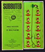 Subbuteo - 00 scale red shirts and white shorts - with names of team written to outside of box