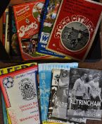 Collection of Manchester United away Football programmes 1970's and 1980's, some earlier issues