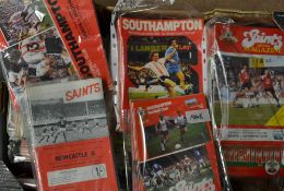 Large Southampton home Football programme collection includes 62 x 60's, 150 x 70's, 171 x 80's