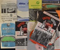1958/1959 Complete season Manchester United home Football programmes nos. 1-24 including