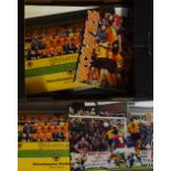 Collection of Wolverhampton Wanderers memorabilia including 'Berlin Wolves' magazines, 'The Class of