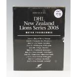 2005 British & Irish Lions in New Zealand boxed set of Rugby programmes - official New Zealand Rugby