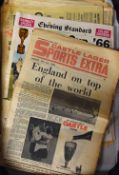 Collection of 1966 Newspapers covering England in the World Cup (including the Final) plus