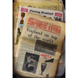 Collection of 1966 Newspapers covering England in the World Cup (including the Final) plus