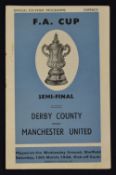 1948 FA Cup semi-final football programme Derby County v Manchester United at Wednesday ground 13