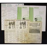 Greyhound Racing Programmes - various programmes include 1940 Crayford & Bexleyheath Stadium, 1976
