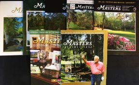 7x Masters Golf Championship Journals from 2004 onwards to incl 2004 Arnold Palmer's Record 50th