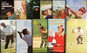 Collection of 11x Open Golf Championship Programmes and Draw Sheets from 1973-1983 - complete run to