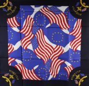 Rare 1999 US Ryder Cup Team Players Wives Silk Scarf - played at The Country Club US