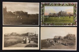 4x early St Andrews New Putting Golf Course and other views of the links c.1910 - incl 2x Fletcher &