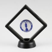 2012 Official R&A Open Golf Championship Players Enamel Badge - won by Ernie Els - played at Royal