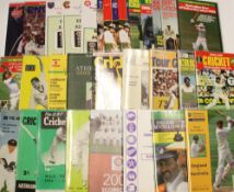 Cricket - Selection of Programmes and Booklets including ABC Cricket books from 1950's to 1990's, 19