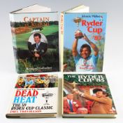 Ryder Cup Golf Books (4)- to incl "Dead Heat-The '69 Ryder Cup Classic" 1st ed by Paul Trevillion