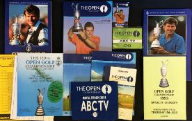 Interesting collection of 6x Open Golf Championship programmes and related items from 1991 to 2005 -