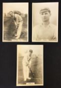 Cricket - Nottinghamshire Cricket Phillips 'Pinnace' premium Photocards A. W. Carr, J. Gunn and