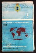 1963 Official Royal Lytham Open Golf Championship programme and draw sheet - won by Bob Charles -