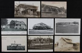 Collection of 8x USA Golf club postcards from the early c.20th onwards to incl Rock Island Golf Club