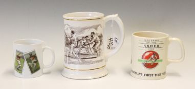 Cricket - Franklin Porcelain The Ashes Centenary Tankard 1882-1982 commemorative Ashes tankard