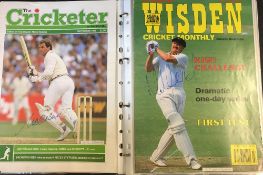 Cricket - New Zealand, India, Pakistan, Sri Lanka & Zimbabwe signed ephemera including newspaper and