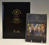 World Golf Hall of Fame 2015 Induction programme book - bound in leather with pictorial gilt