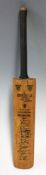 Cricket - 1948 Keith Miller Extra Special Miniature Australians Cricket Bat with facsimile