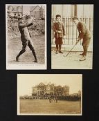 Collection of Prince of Wales St Andrews golfing postcards to incl Putting on the 18th Green by